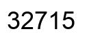 Number 32715 black image