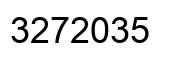 Number 3272035 black image