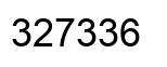 Number 327336 black image