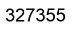 Number 327355 black image