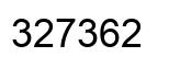 Number 327362 black image