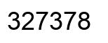 Number 327378 black image