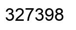 Number 327398 black image