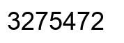 Number 3275472 black image