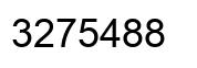 Number 3275488 black image