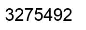 Number 3275492 black image