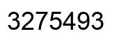Number 3275493 black image