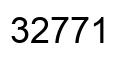 Number 32771 black image