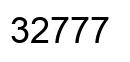Número 32777 imagen negro