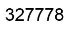 Number 327778 black image