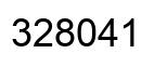 Number 328041 black image
