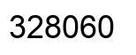 Number 328060 black image