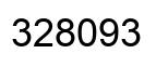 Number 328093 black image