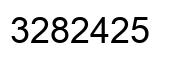 Number 3282425 black image
