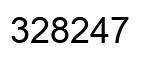 Number 328247 black image