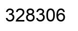 Number 328306 black image