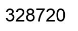 Number 328720 black image
