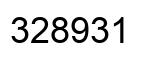Número 328931 imagen negro