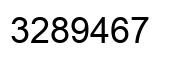 Número 3289467 imagen negro