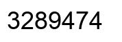 Number 3289474 black image