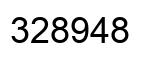 Number 328948 black image