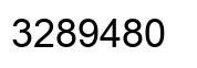 Número 3289480 imagen negro