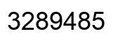 Número 3289485 imagen negro