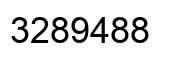 Número 3289488 imagen negro