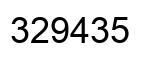 Número 329435 imagen negro