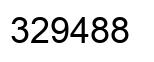 Number 329488 black image