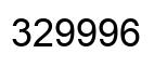 Número 329996 imagen negro