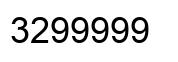 Número 3299999 imagen negro