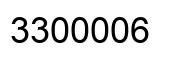 Número 3300006 imagen negro