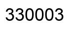 Number 330003 black image