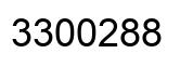 Number 3300288 black image