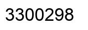Número 3300298 imagen negro