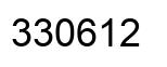 Number 330612 black image