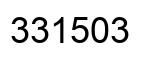 Número 331503 imagen negro