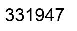 Número 331947 imagen negro