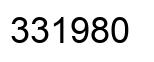 Number 331980 black image