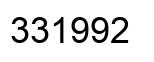 Número 331992 imagen negro