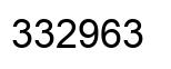 Número 332963 imagen negro