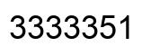 Número 3333351 imagen negro