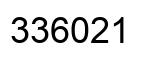 Number 336021 black image