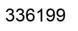 Number 336199 black image