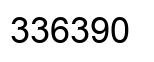 Number 336390 black image