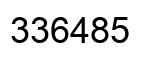 Número 336485 imagen negro