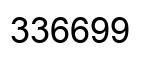 Number 336699 black image