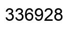 Number 336928 black image