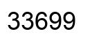 Number 33699 black image